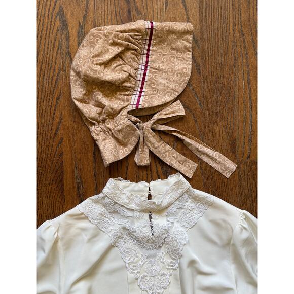 2X-Petite Prairie Pioneer Victorian Costume Reenactment Trek History Bounding - Picture 10 of 11